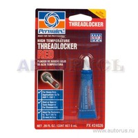 Фиксатор резьбы термостойкий сильной фиксации красный PERMATEX, 6гр