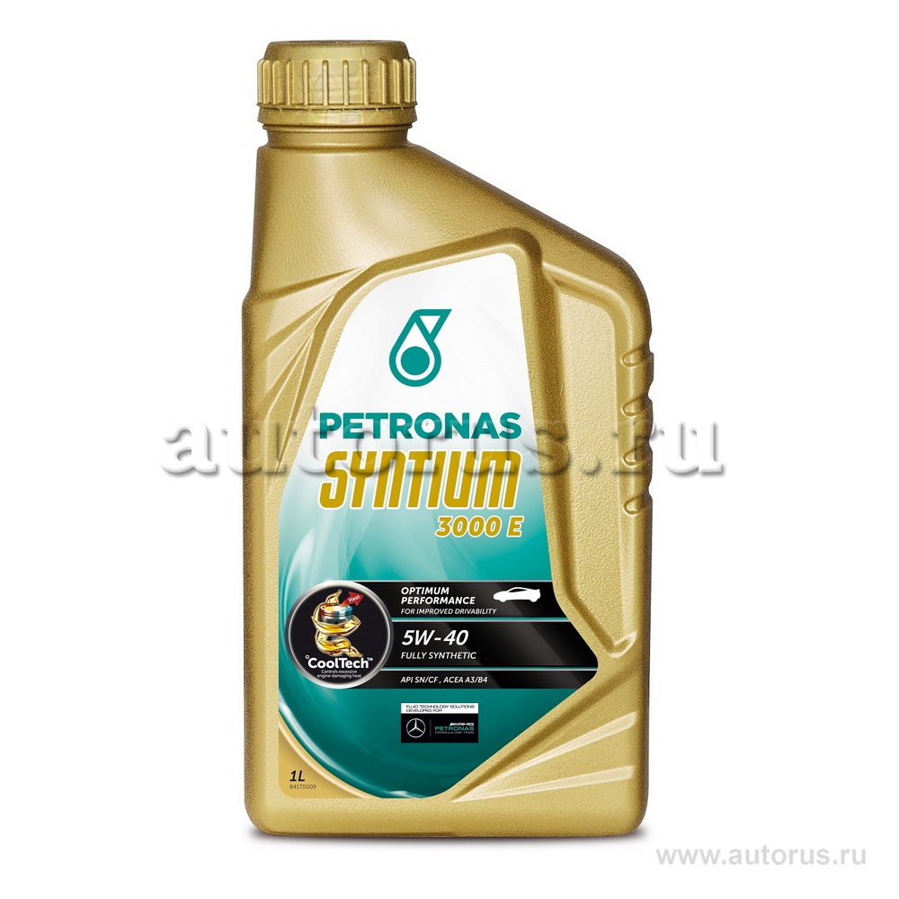 Масло моторное Petronas Syntium 3000 E 5W40 синтетическое 1 л 18051619