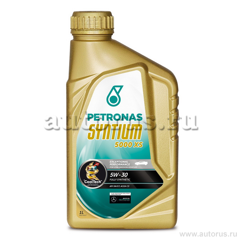 Масло моторное Petronas Syntium 5000 XS 5W30 синтетическое 1 л 18141619