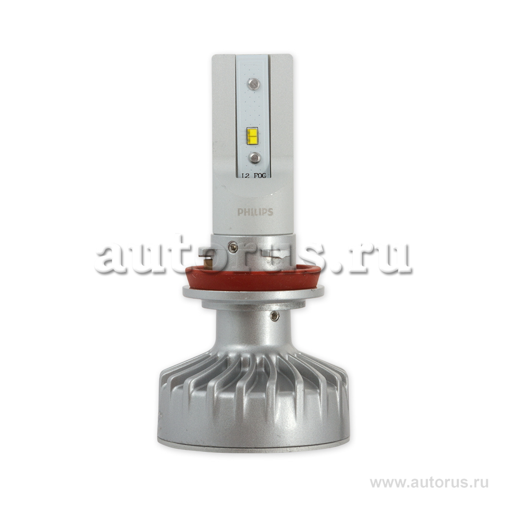 Лампа светодиодная 12V H8/H11/H16 1W 6200K PHILIPS LED FOG WHITE 2 шт. картон 11366 ULWX2