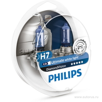 Лампа 12V H7 55W PHILIPS Diamond Vision комплект DUOBOX 12972DVS2