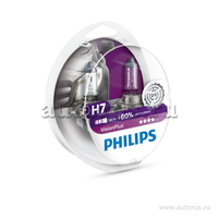 Лампа 12V H7 55W +60% PHILIPS VisionPlus 2 шт. DUOBOX 12972VPS2
