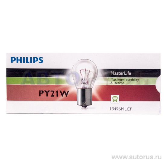 Лампа 24V PY21W 21W PHILIPS 1 шт. картон 13496 ML