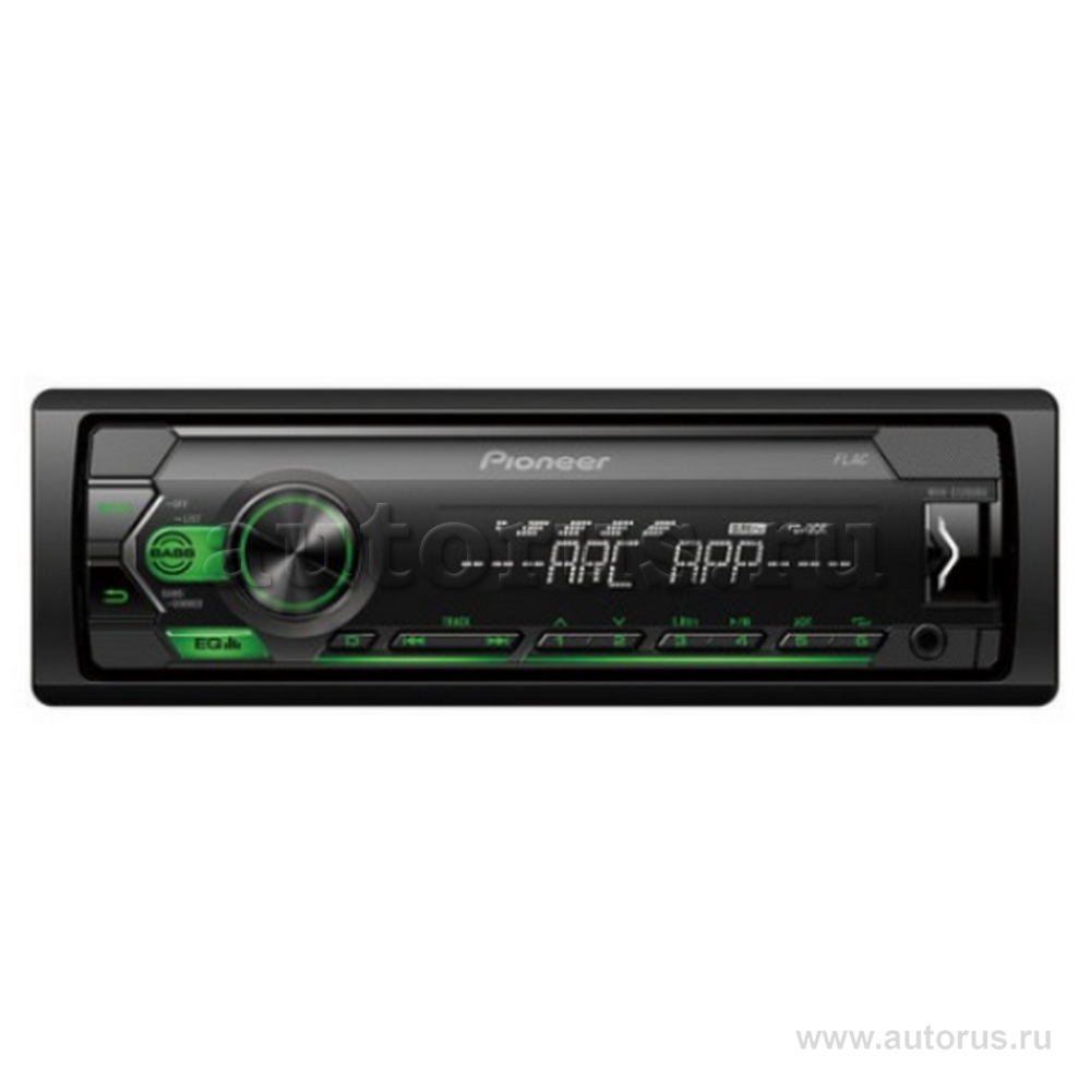 Автомагнитола PIONEER MVH-S120UBG, 4x50вт,USB/MP3/Android,зелен.подсв.