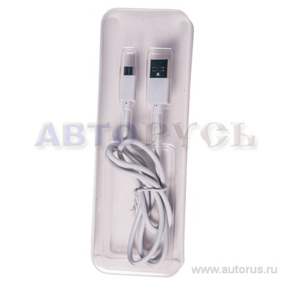 Кабель передачи данных QUMO, USB-Micro USB, круглый, белый,1м 20512