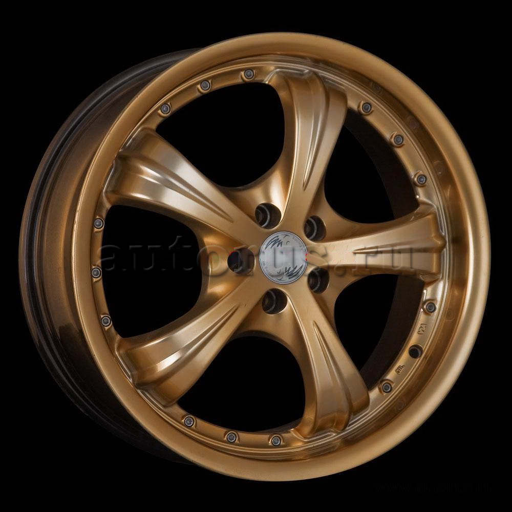 Диск литой R18 7.5J 5x100/73.1 ET45 RACING WHEELS Classic H-194 Gold HP 85566692486