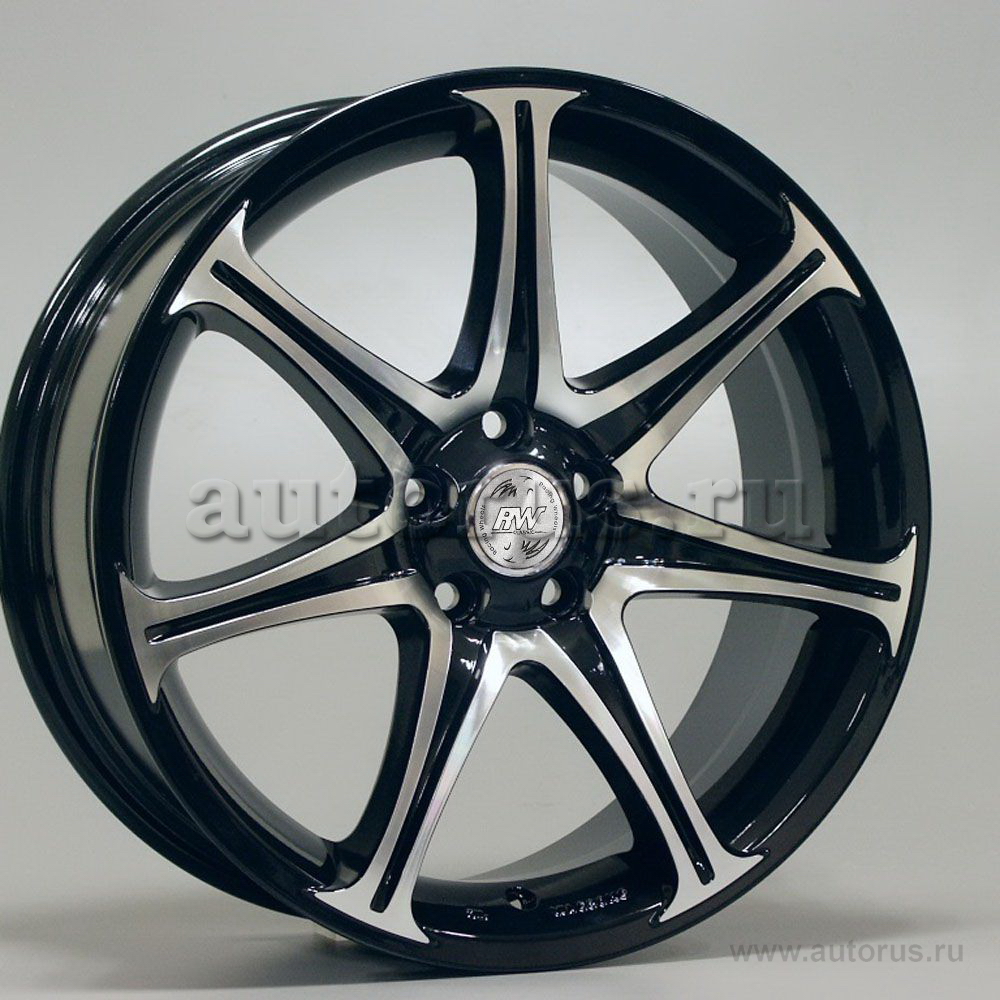 Диск литой R15 6.5J 5x114.3/67.1 ET45 RACING WHEELS Classic H-134 BK F/P 85781514908