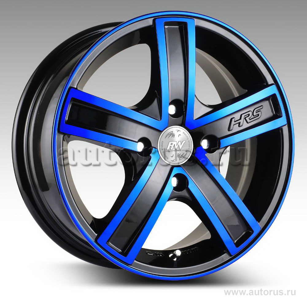 Диск литой R14 6J 4x98/58.6 ET38 RACING WHEELS Classic H-412 BK-OBL F/P 85825765812