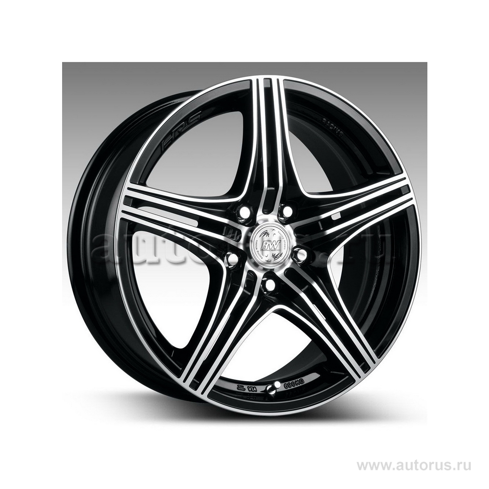 Диск литой R14 6J 4x108/65.1 ET25 RACING WHEELS Classic H-464 BK F/P 85825778065