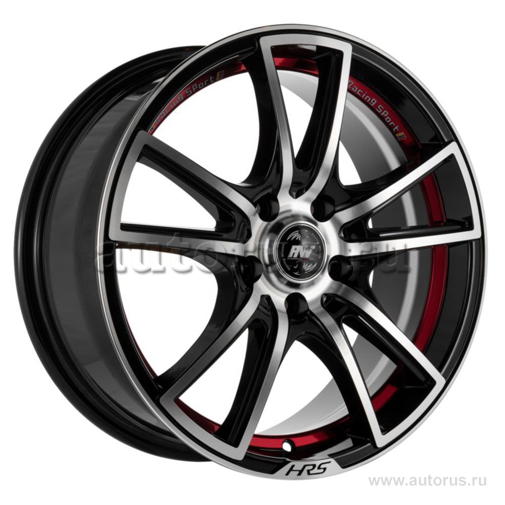 Диск литой R16 7J 5x110/65.1 ET35 RACING WHEELS Classic H-411 BK-IRD F/P 85878376716