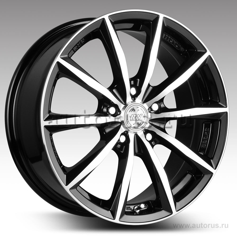 Диск литой R15 6.5J 4x100/67.1 ET40 RACING WHEELS Classic H-536 BK F/P 85938522541