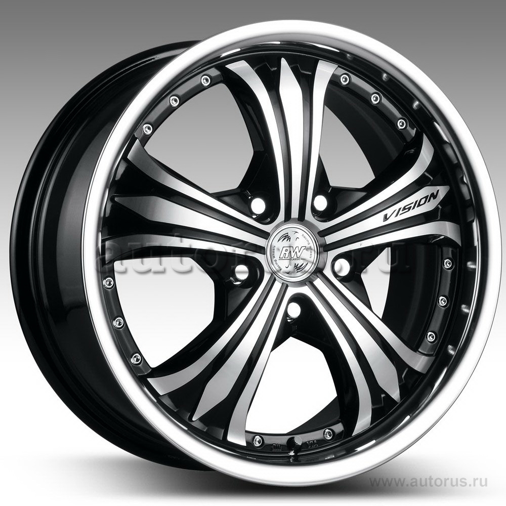 Диск литой R17 7J 5x112/66.6 ET40 RACING WHEELS Classic H-460 BK F/P 86001441886