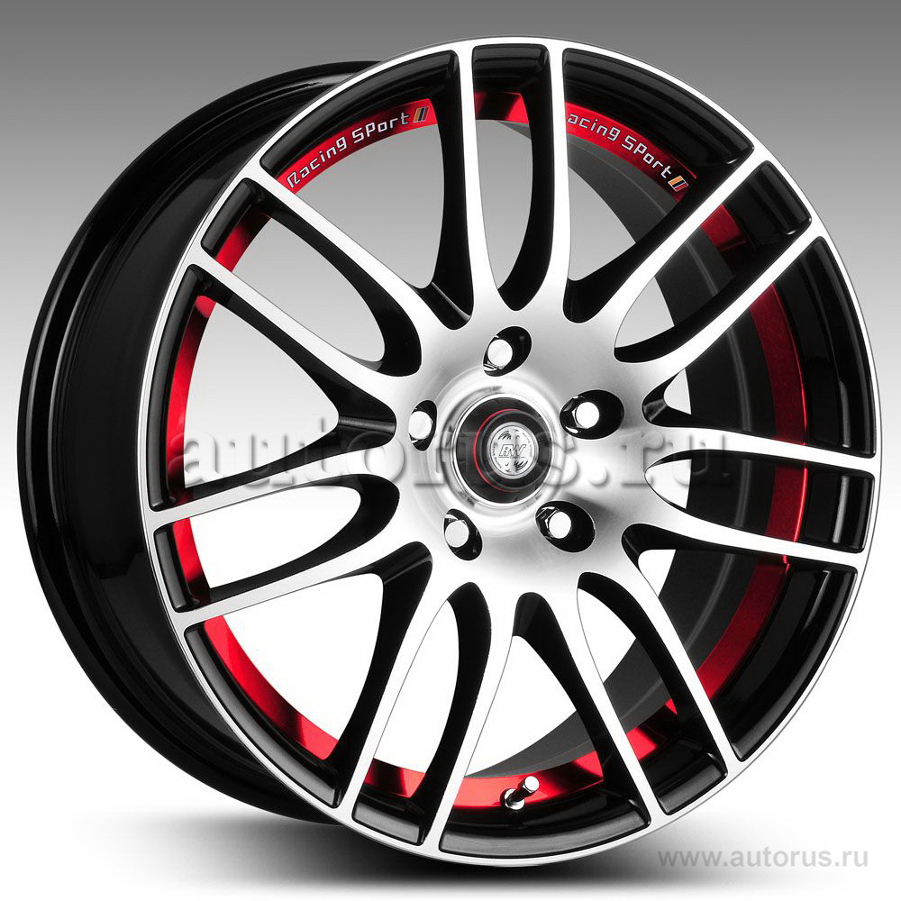 Диск литой R16 7J 4x98/58.6 ET35 RACING WHEELS Classic H-478 BK-IRD F/P 86001730770