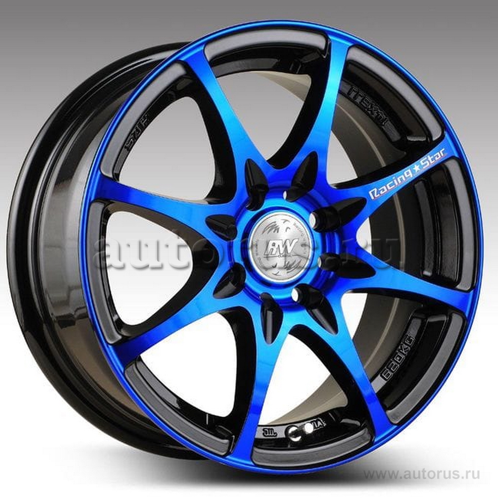 Диск литой R14 6J 4x114.3/67.1 ET38 RACING WHEELS Classic H-480 BK-OBL F/P 86001735634