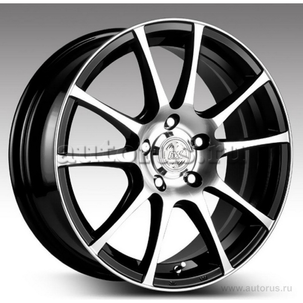 Диск литой R15 6.5J 4x100/67.1 ET45 RACING WHEELS Classic H-596 BK F/P 86305886815