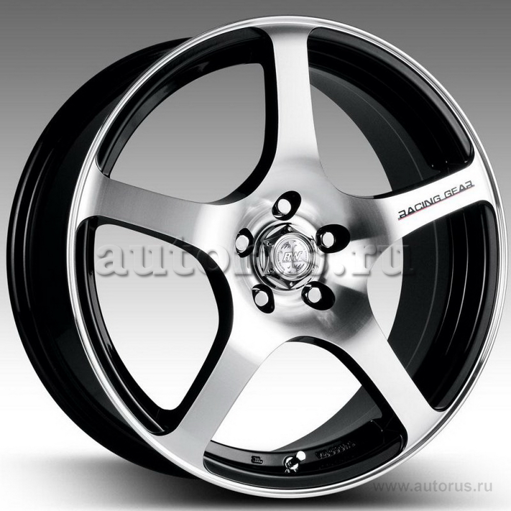 Диск литой R15 6.5J 4x100/67.1 ET40 RACING WHEELS H-125 BK F/P 87513148520