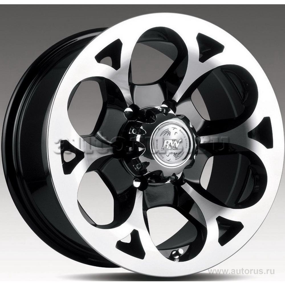 Диск литой R16 8J 5x139.7/108.2 ET10 RACING WHEELS H-276 BK F/P 87513271259