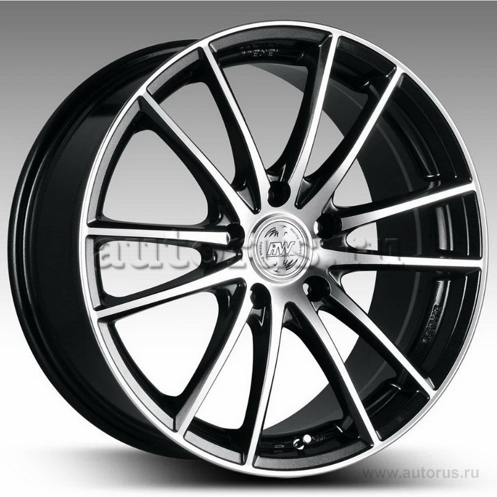 Диск литой R17 7J 5x114.3/67.1 ET35 RACING WHEELS H-498 BK F/P 87513657046