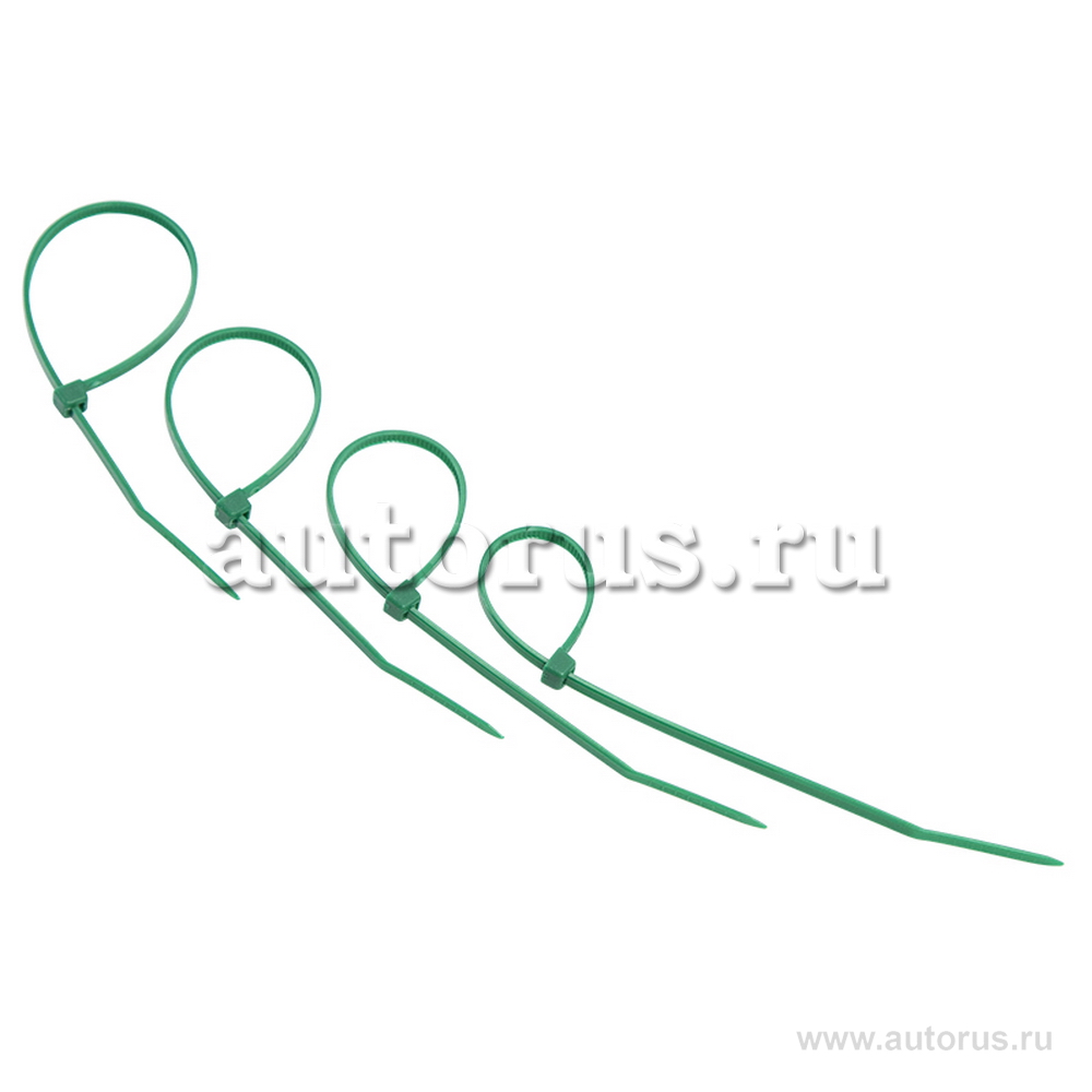 Хомут-Стяжкa нейлонoвая 150 x 2,5 мм, зеленая (упак. 25 шт) REXANT