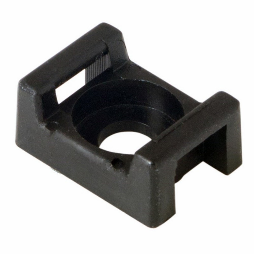 Площадка для крепления стяжки REXANT (ПС-2) 22x16 мм, черная, упаковка 10 шт.