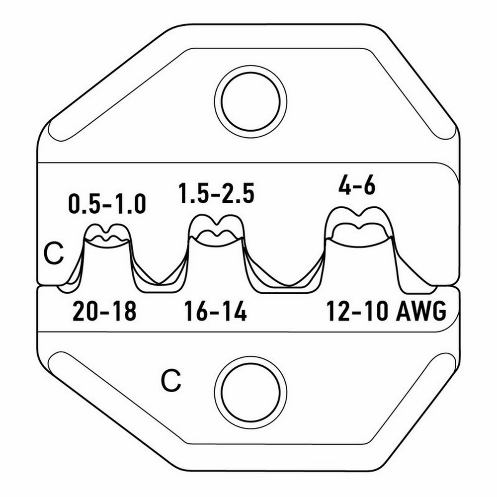 Кримпер для обжима автоклемм неизолированных 0.5 - 6.0 мм2 (ht-236 С) REXANT 12-3001