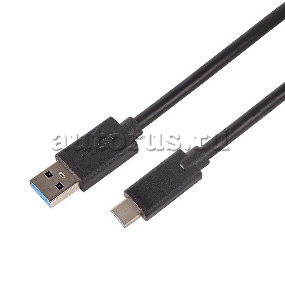 Кабель передачи данных REXANT USB 3.1 type C male - USB 3.0 male 1M черный