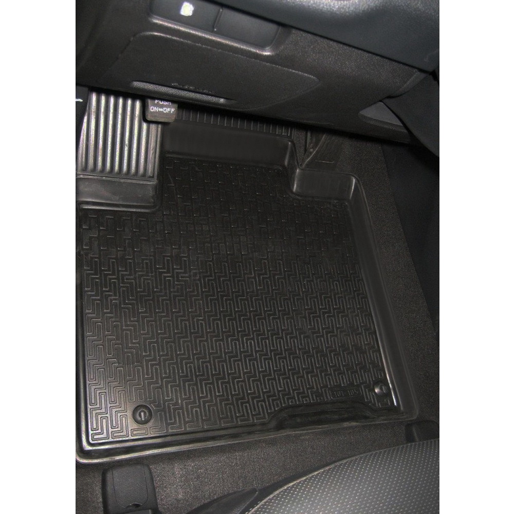 Комплект автомобильных ковриков Kia Sorento Prime 2015- , полиуретан, низкий борт, 5 предметов, крепеж для передних ковров