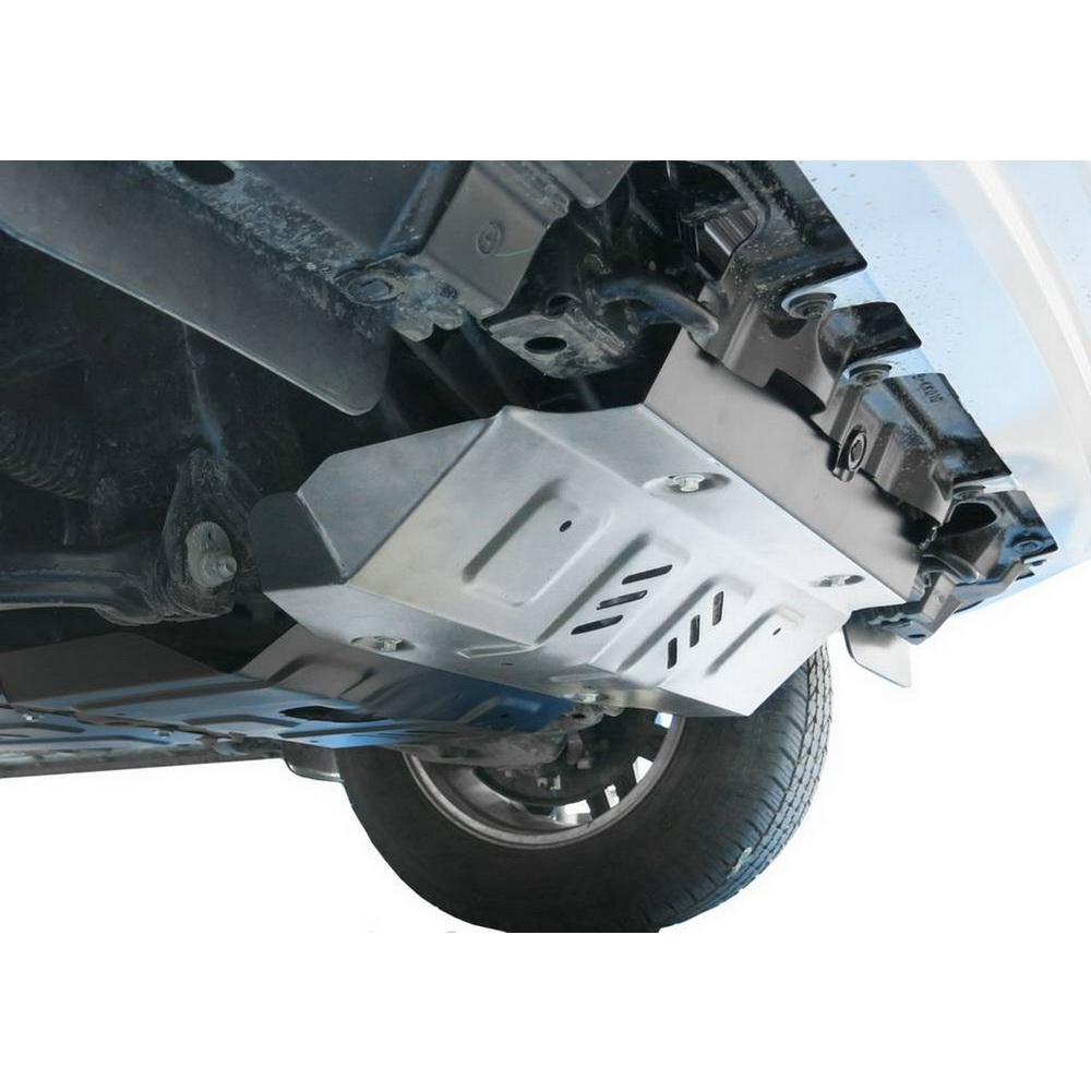 Защита AL  Toyota Hilux 4WD , радиатор + картер ч.1, V - 2,4TD; 2,8TD (2015-) (штатный крепеж)
