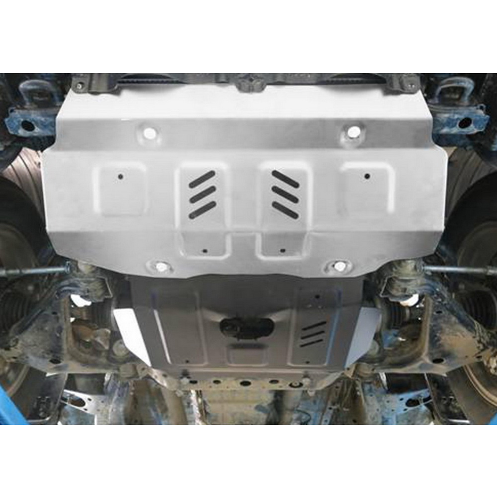 Защита AL  Toyota Hilux 4WD , радиатор + картер ч.1, V - 2,4TD; 2,8TD (2015-) (штатный крепеж)