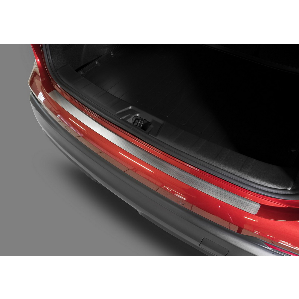Накладка на задний бампер Kia Sportage нержавеющая сталь серебристый 1 шт. Rival NB.2806.1