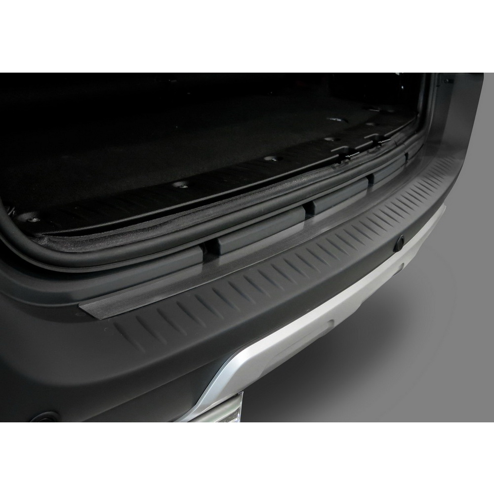 Накладка на задний бампер Lada (ВАЗ) Largus нержавеющая сталь серебристый 1 шт. Rival NB.6001.1