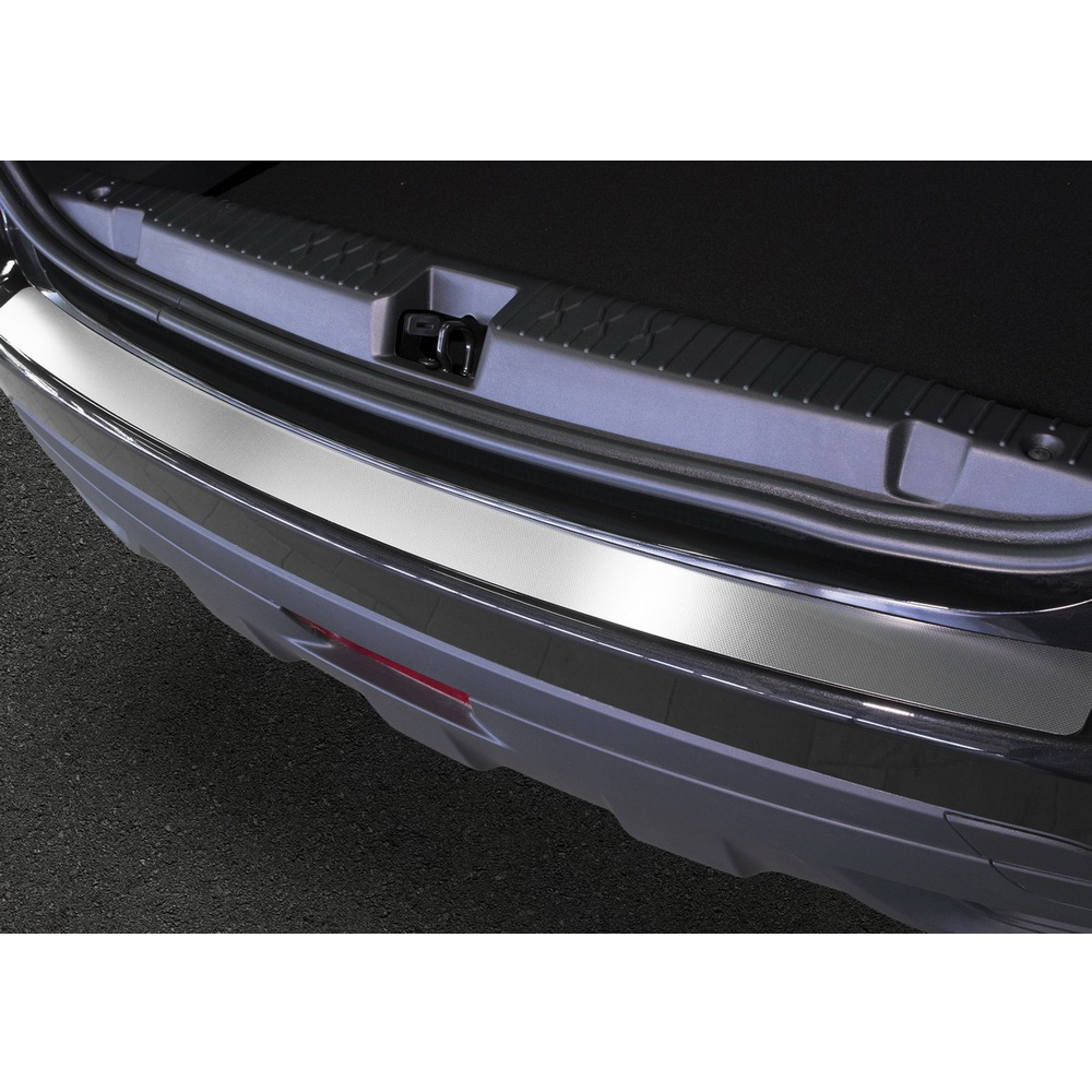 Накладка на задний бампер Lada (ВАЗ) Xray, Xray Cross нержавеющая сталь серебристый 1 шт. Rival NB.6008.1