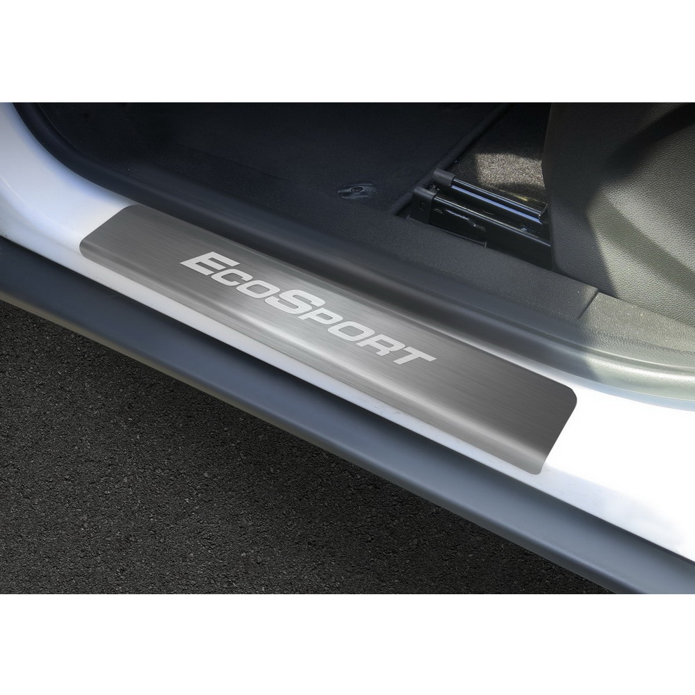 Накладки порогов Ford EcoSport нержавеющая сталь серебристый 4 шт. Rival NP.1809.3