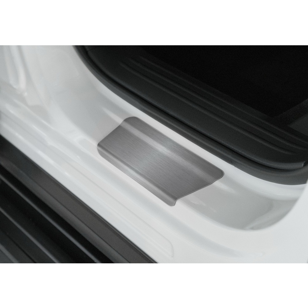 Накладки порогов Mazda CX-5 нержавеющая сталь серебристый 4 шт. Rival NP.3804.3