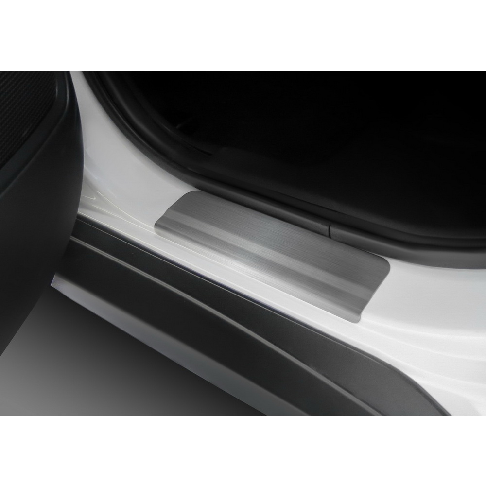 Накладки порогов Mitsubishi Outlander нержавеющая сталь серебристый 4 шт. Rival NP.4006.3