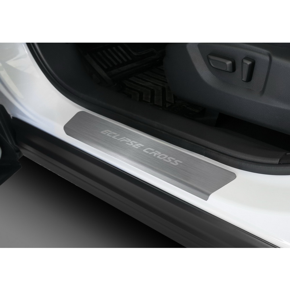 Накладки порогов Mitsubishi Eclipse Cross нержавеющая сталь серебристый 4 шт. Rival NP.4010.3