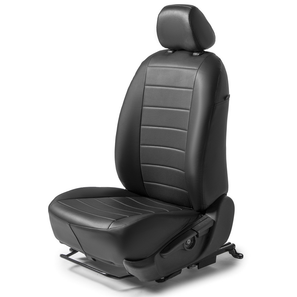 Авточехлы Строчка эко-кожа черный Hyundai ix35 I 2010-2015 Rival SC.2305.1