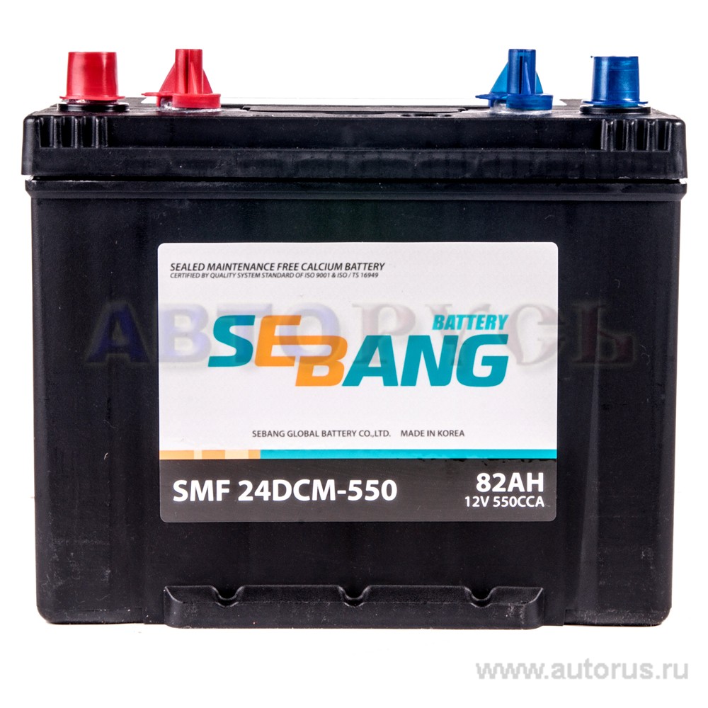 Аккумулятор SEBANG MARINE 82 А/ч прямая L+ EN 550A 260x175x225 24DCM-550 24DCM-550