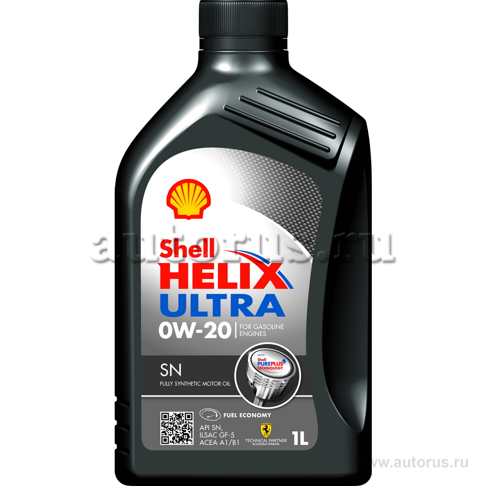 Масло моторное Shell Helix Ultra SN 0W20 синтетическое 1 л 550040603