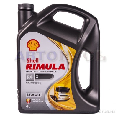 Масло моторное Shell Rimula R4 X 15W40 минеральное 4 л 550045011