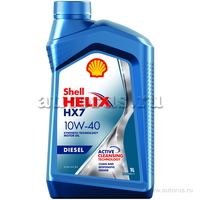 Масло моторное Shell Helix Diesel HX7 10W40 полусинтетическое 1 л 550046357