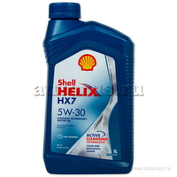 Масло моторное Shell Helix HX7 5W30 полусинтетическое 1 л 550046376