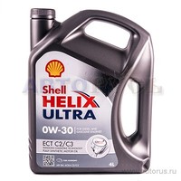 Масло моторное Shell Helix Ultra ECT C2/C3 0W30 синтетическое 4 л 550046405