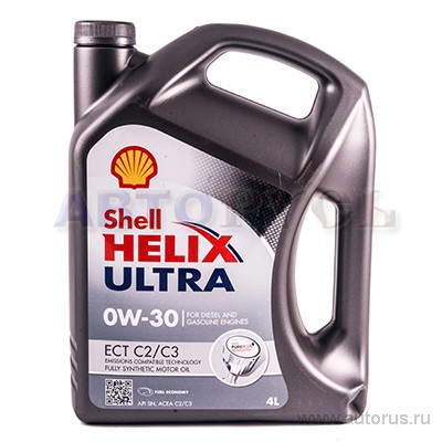 Масло моторное Shell Helix Ultra ECT C2/C3 0W30 синтетическое 4 л 550046405