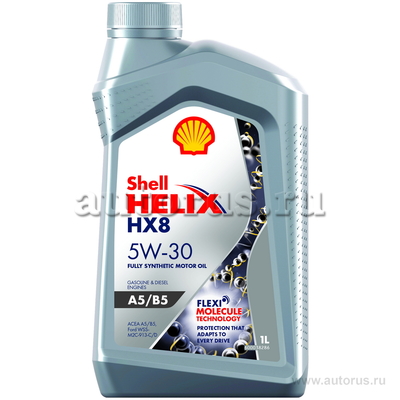Масло моторное Shell Helix HX8 A5/B5 5W30 синтетическое 1 л 550046778
