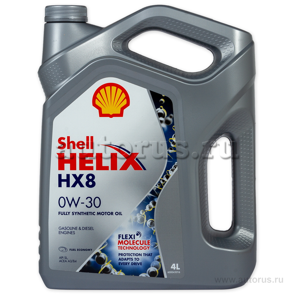 Масло моторное Shell HX8 A3/B4 0W30 0W30 синтетическое 4 л 550050026