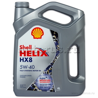 Масло моторное Shell Helix HX8 SN+ 5W40 синтетическое 4 л 550051529