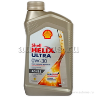 Масло моторное Shell Helix Ultra A5/B5 0W30 синтетическое 1 л 550052174