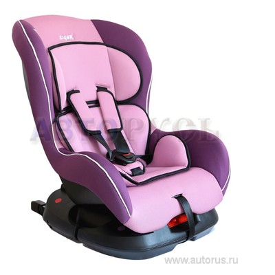 Кресло детское автомобильное группа 0-1-2 от 0 кг до 18 кг с креплением ISOFIX фиолетовое SIGER НАУТИЛУС