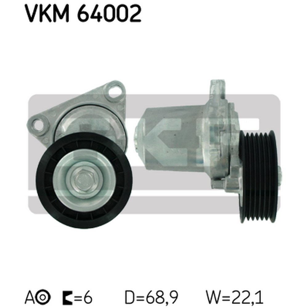 Ролик натяжителя приводного ремня SKF VKM 64002